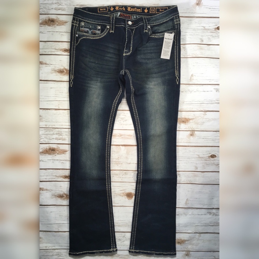 Rock Revival Low Rise Betty Bootcut Jeans FIRM$ - Picture 6 of 7